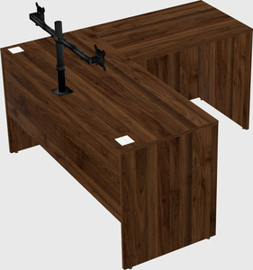 L-shaped office desk