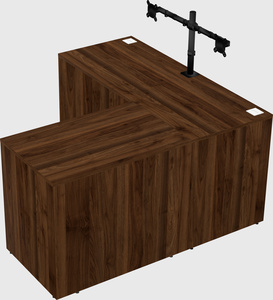 L-shaped office desk