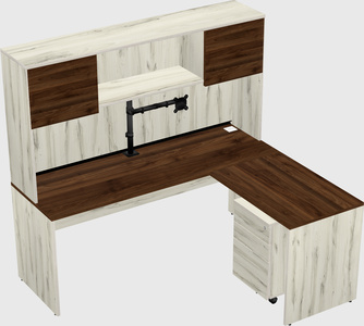 L-shaped office desk