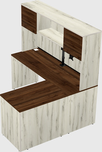 L-shaped office desk