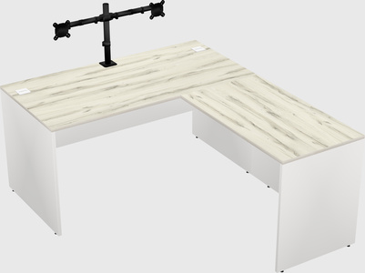 L-shaped office desk