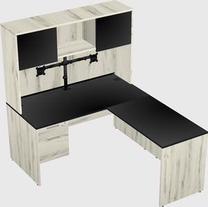 L-shaped office desk