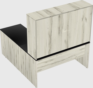 L-shaped office desk