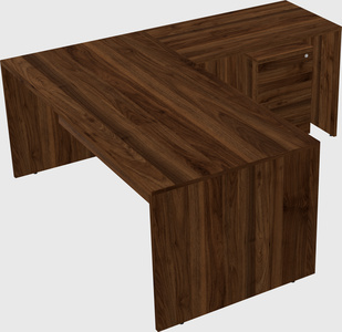 L-shaped office desk