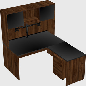 L-shaped office desk