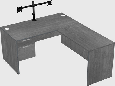 L-shaped office desk