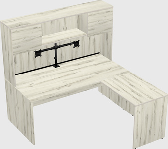 L-shaped office desk