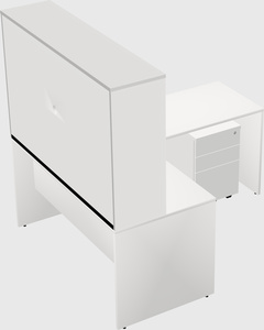 L-shaped office desk