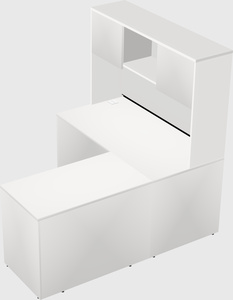 L-shaped office desk