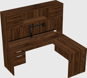 L-shaped office desk