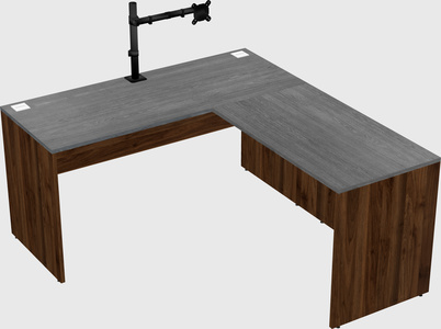 L-shaped office desk