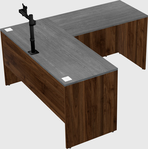 L-shaped office desk