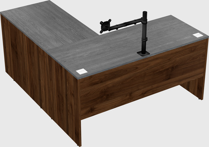 L-shaped office desk