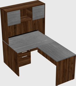 L-shaped office desk