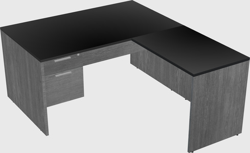 L-shaped office desk