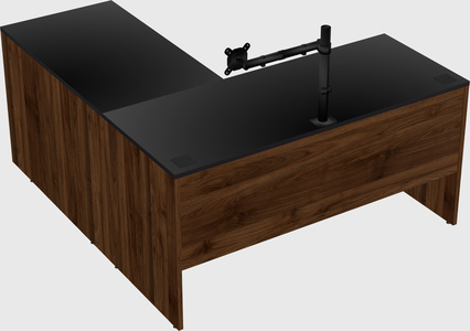 L-shaped office desk
