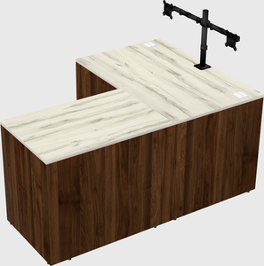 L-shaped office desk