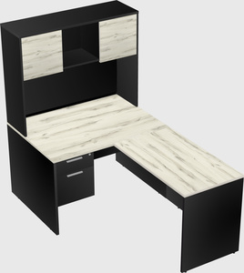 L-shaped office desk