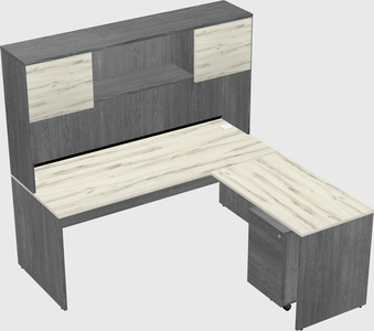 L-shaped office desk