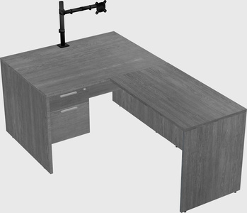 L-shaped office desk