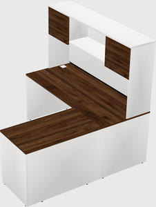 L-shaped office desk