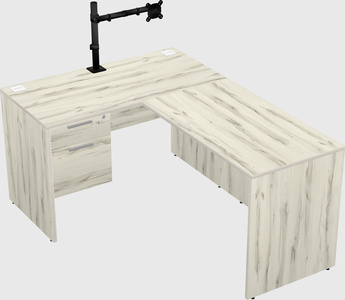 L-shaped office desk