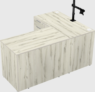 L-shaped office desk