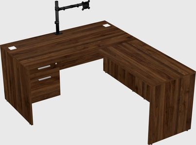 L-shaped office desk
