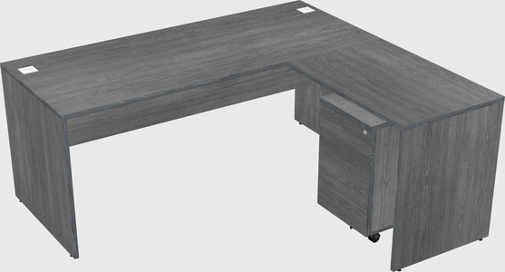 L-shaped office desk