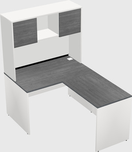 L-shaped office desk