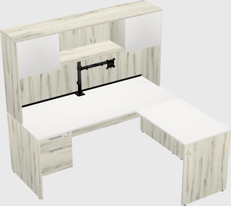 L-shaped office desk