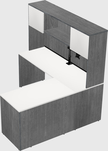 L-shaped office desk