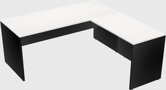L-shaped office desk