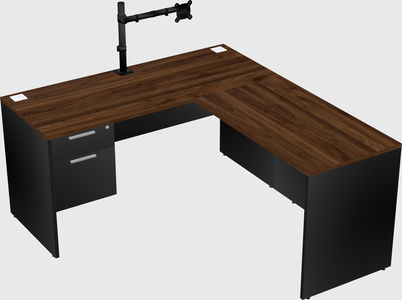 L-shaped office desk