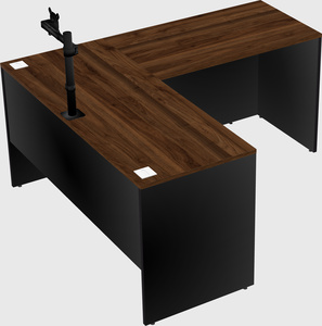 L-shaped office desk