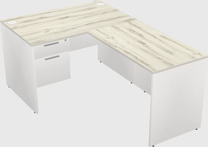 L-shaped office desk