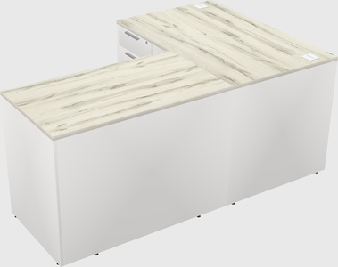 L-shaped office desk