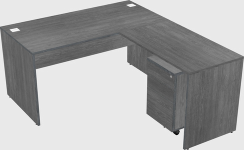 L-shaped office desk