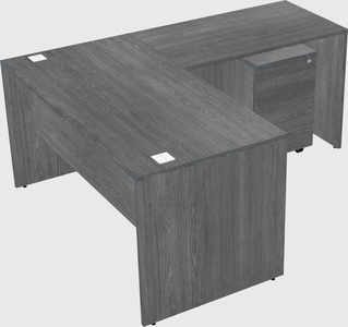 L-shaped office desk