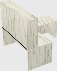 L-shaped office desk