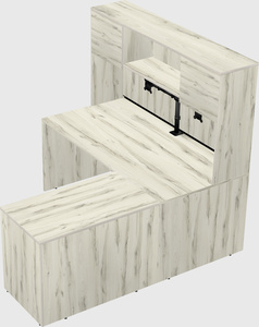 L-shaped office desk