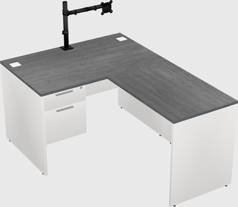 L-shaped office desk