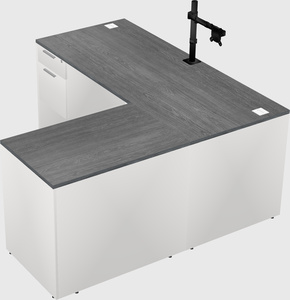 L-shaped office desk