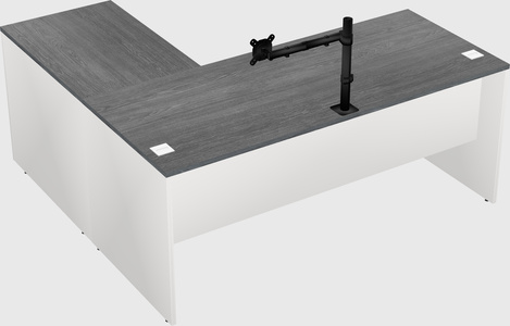 L-shaped office desk