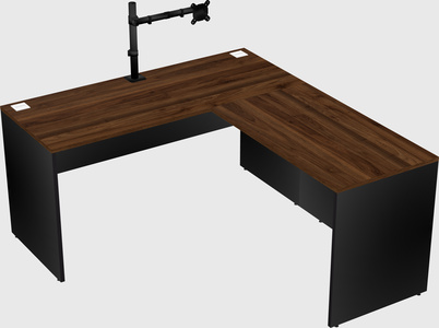 L-shaped office desk