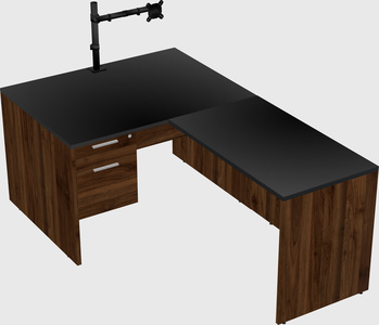 L-shaped office desk