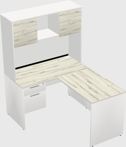 L-shaped office desk