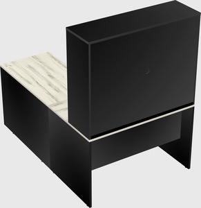 L-shaped office desk