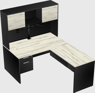L-shaped office desk