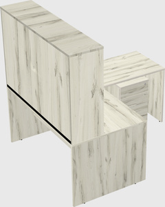 L-shaped office desk